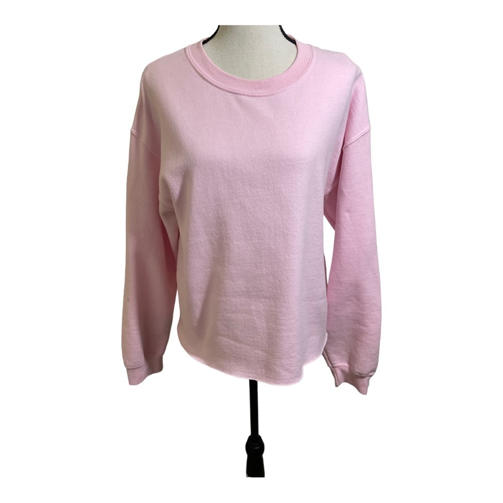 Madison + Berkeley fleece sweatshirt pink. Crew neck size Medium/Large.